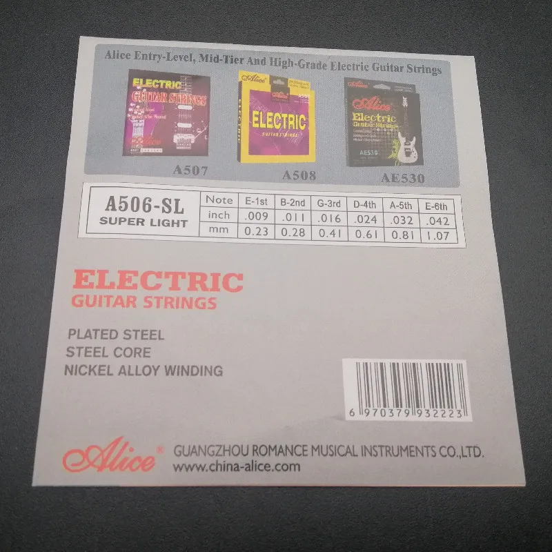 Alice Electric Guitar Strings | Guitar Strings Alice A506
