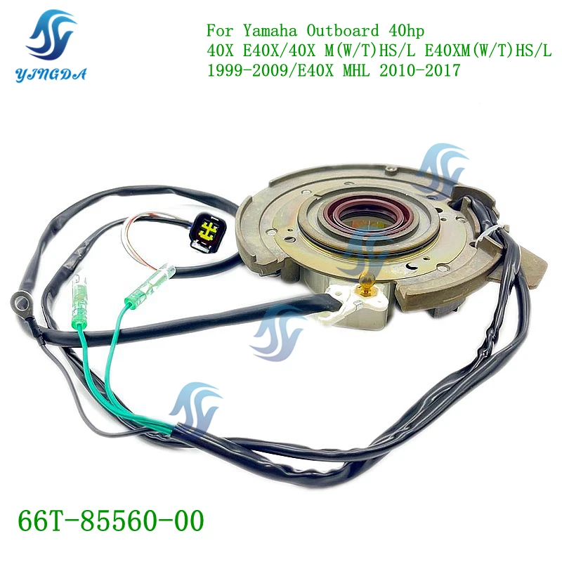 66T-85560-00 Topteng Magneto Generator Engine Stator Assembly Fit For Yamaha 40hp 40X E40X 1998-2017 66T-85560-00-00 66T-85560