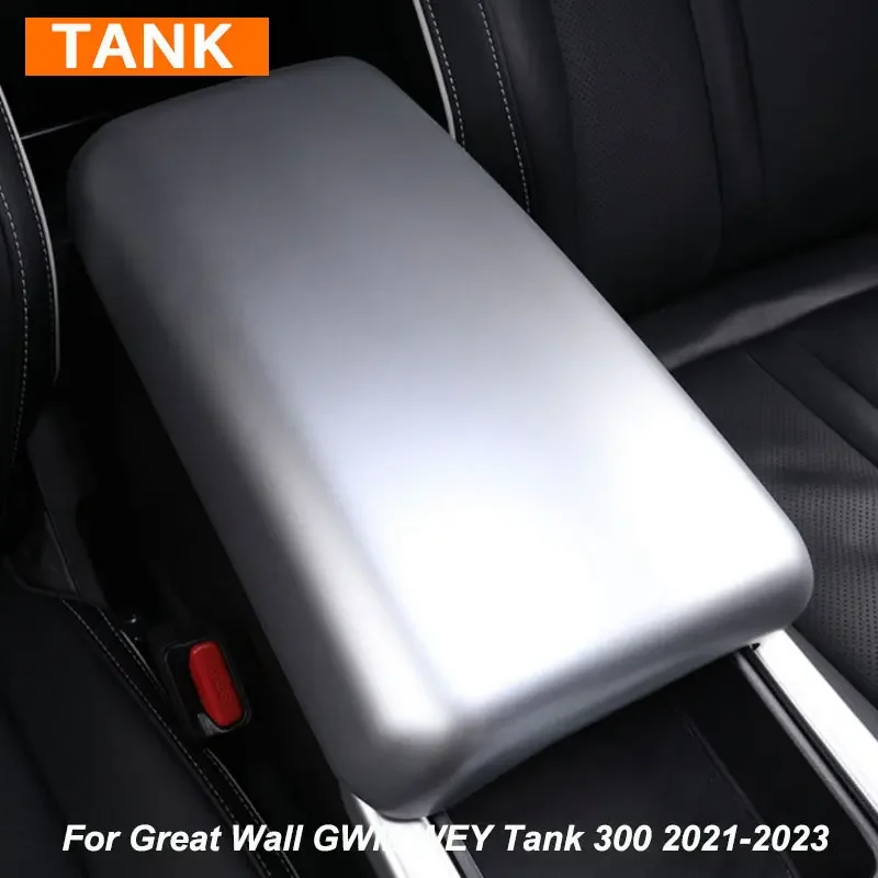 

For Great Wall GWM WEY Tank 300 2021-2023 Central Armrest Box Panel Decorative Protective Cover Sticker Accessories