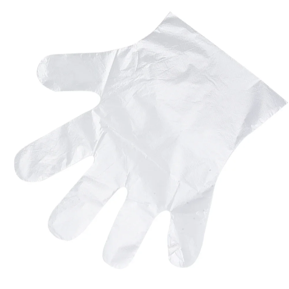 

100x Gloves Comfortable Corrosion-resistant Detergent-resistant Non-sticking Oil-resistant Transparent Acid-resistant