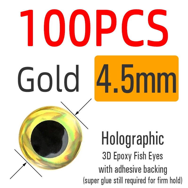4.5mm Gold 100pcs