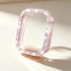 Custodia per Apple Watch con Diamante Bling per Donne - 42/46mm Cover in PC Hollow