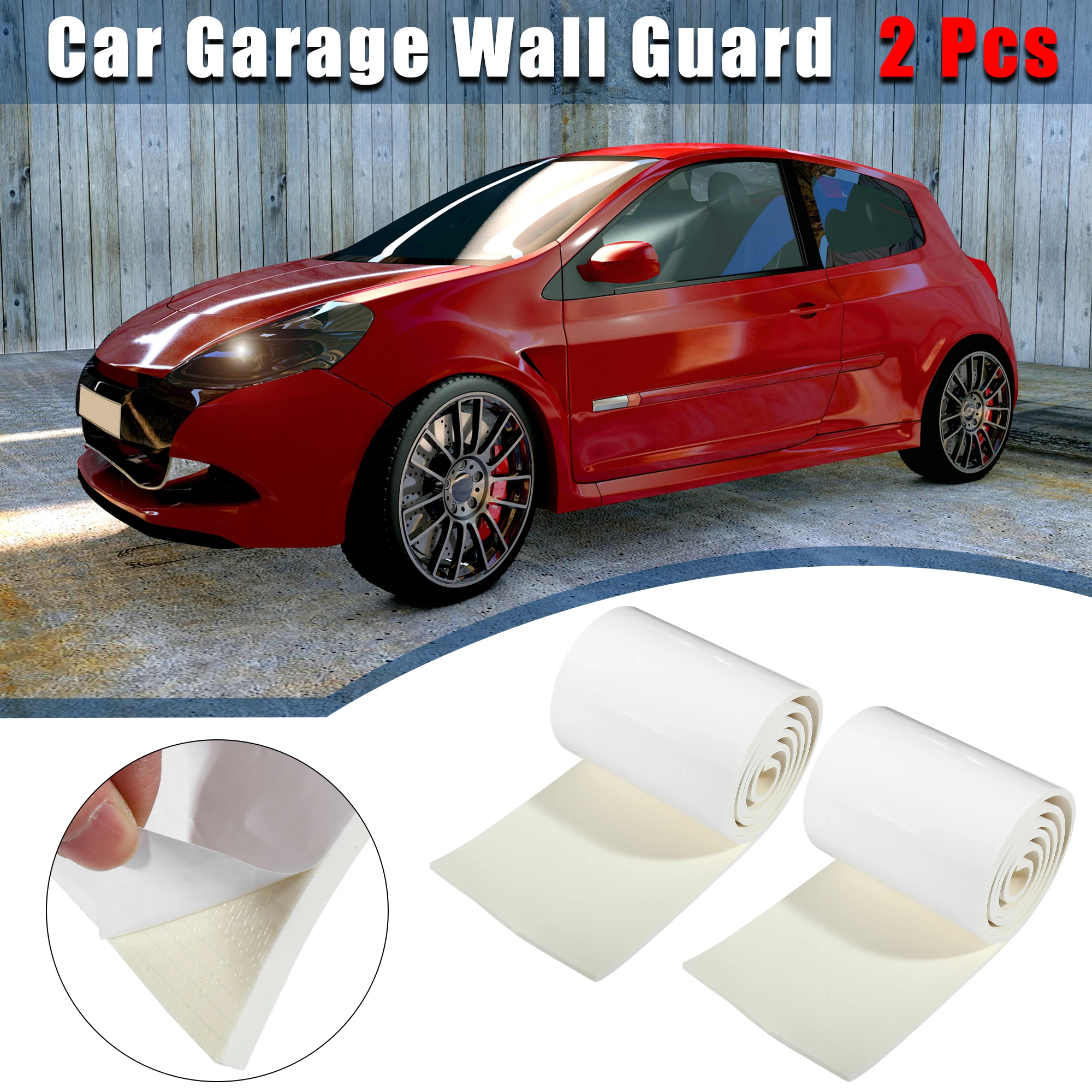 Car Door Anti Collision Strip Car Bumper Protector 1/2pcs Car Garage Wall Guard EVA PE Foam
