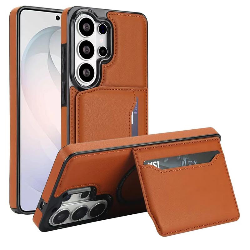 Multifunctional Magnetic Card Holder Phone Case with Enhanced Protection