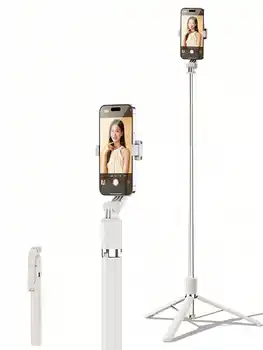 1700mm Selfie Stick Wireless Selfie Stick Phone Tripod Extendable  Stand Foldable Monopod For Smartphones Balance Steady Shootin