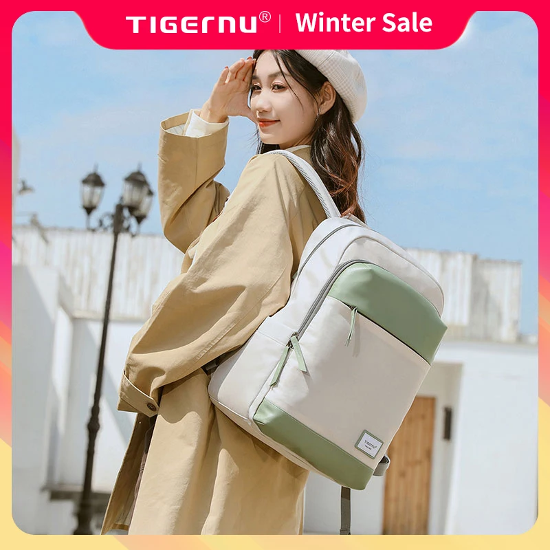 Tigernu Laptop Backpack Women Casual Daily Backpack Anti Theft College Notebook Backpacks Business Bag Mochila Students Backpack Business Backpack