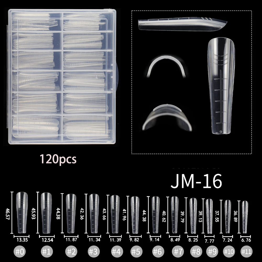 New 150pcs Dual Forms Nail Mold with Edges Inside Acrylic False Nails Tips Quick Building Gel Mold Extension Top Upper Forms 6