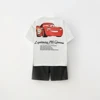 Children's Lightweight Short Sleeved Shorts Set For Boys And Girls Summer Disney Mcqueen Car Printed Children's Clothing Set 3