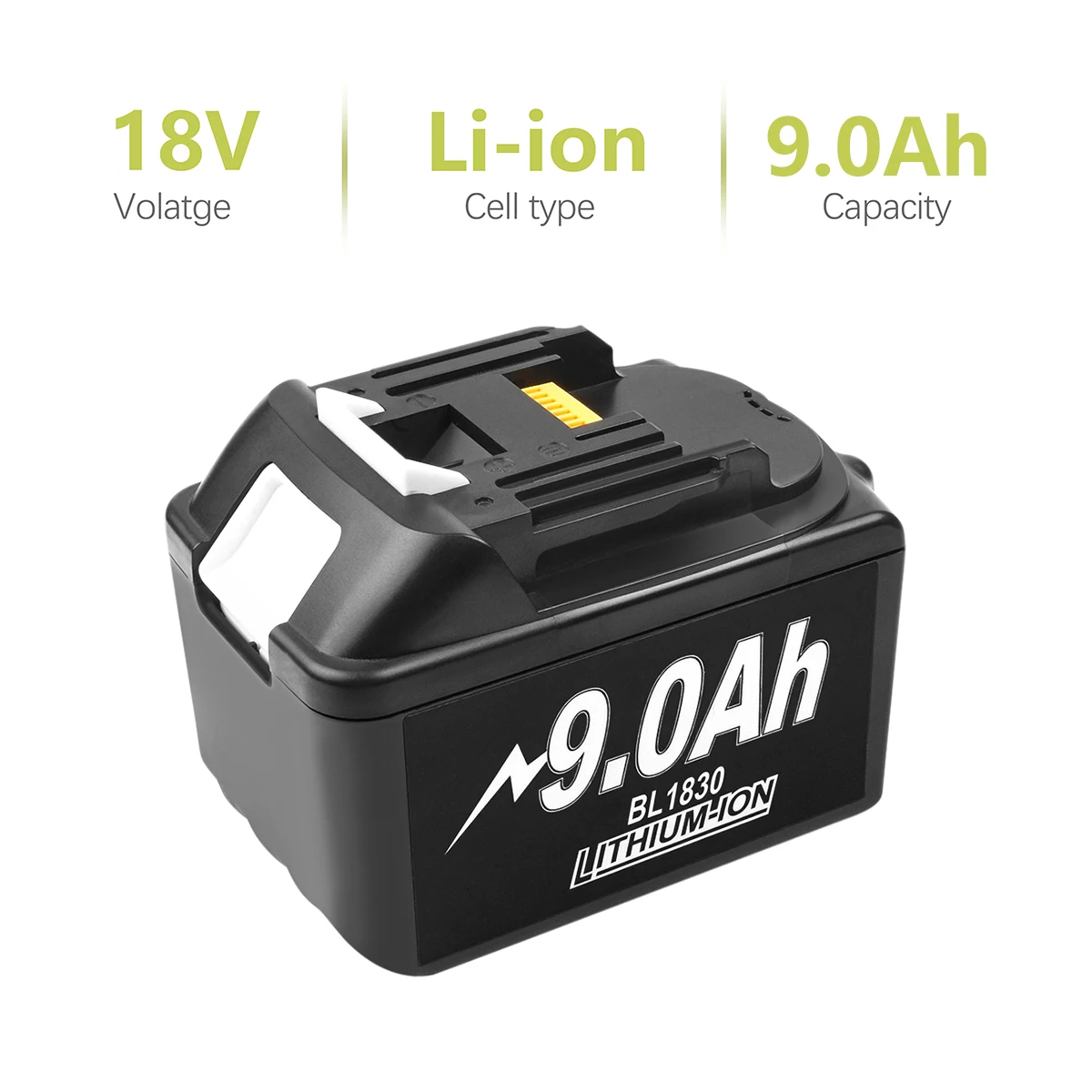 Bateria Li-ion para Makita Ferramenta Elétrica Bl1860 Bl1860b Bl1840 Bl1850 Bl1830 Bl1860b Lxt 400 9000mah - Image 2