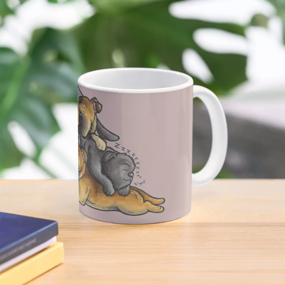

Griffon Bruxellois dogs - sleeping pile Coffee Mug Tea Cups Cups Of Breakfast Cups Beer Mug