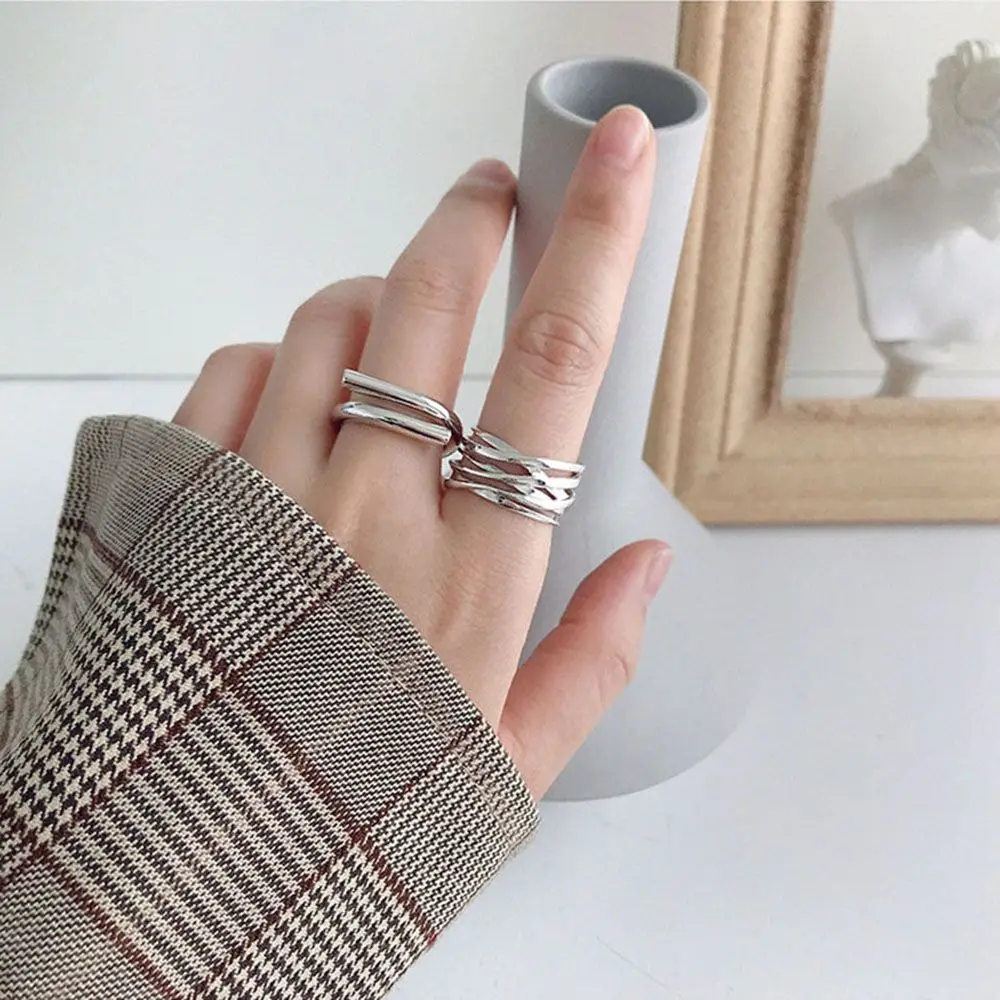 Multi-layer Geometric Chain Necklace Minimalist Jewellery For Women_voghion.com