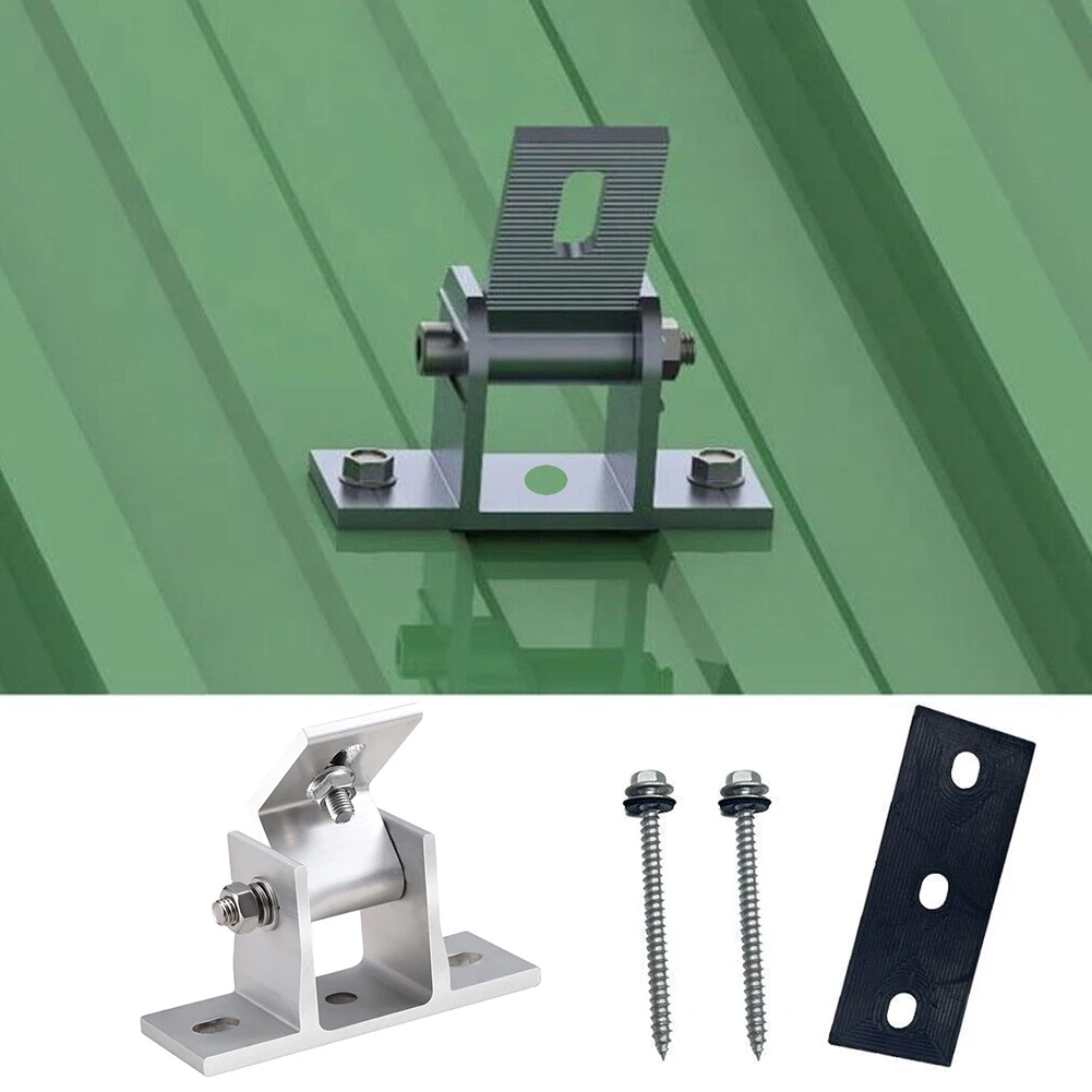 Description Picture 3 of itemSolar Panel Mounting Bracket Module Brackets PV Mounting Adjustable Bracket Aluminum Assembly Roof Flat Photovoltaic Support