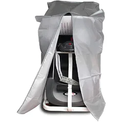 Waterproof Dustproof Treadmill Cover with Adjustable Drawstring for All-Weather Protection (Silver)