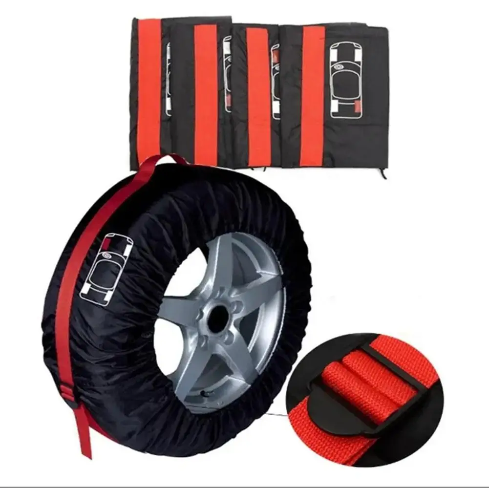 Universal Spare Tire Cover 1Pc Polyester Car Tyre Storage Bags Automobile Tyre Accessories Auto Vehicle Wheel Protector tire cover