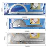 Stainless Steel Angle Gauge Round Head Caliper Measuring Ruler Vastar 180 Degree Adjustable Protractor 6
