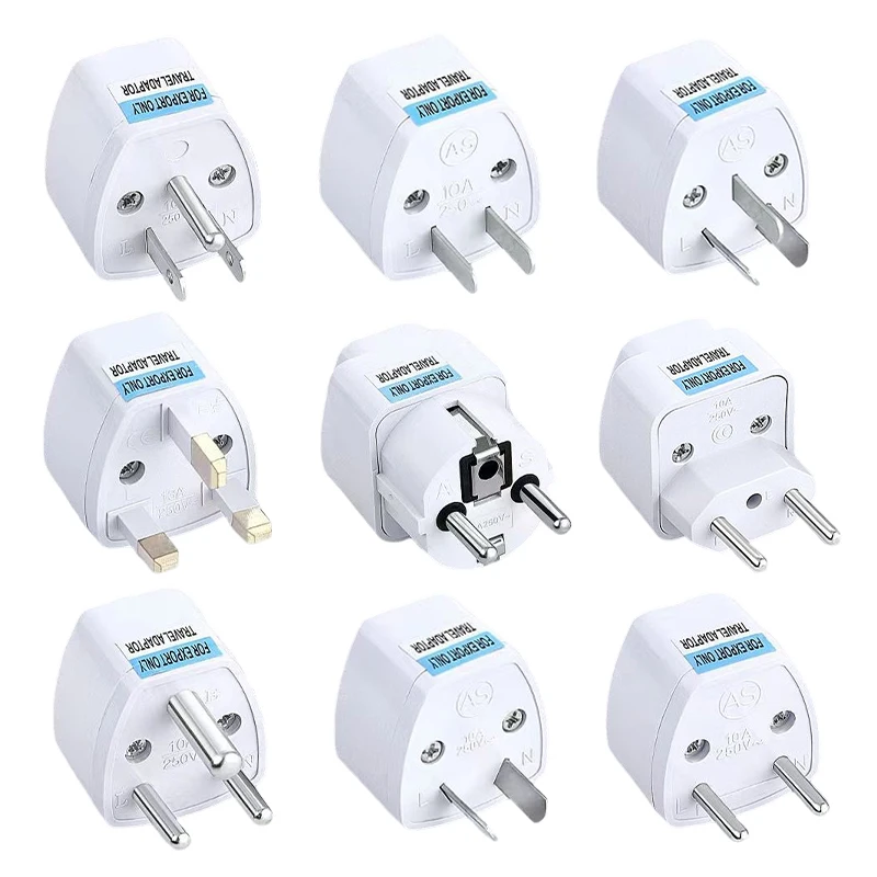Universal Kr US-EU-AU-EU to US-UK Power Plug Adapter USA Israel Brazil Italy Germany Japan Korea Travel Adapter Plug Converter charger power adapter