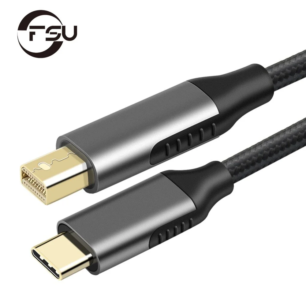

USB Type C 3.1 to Mini DisplayPort Cable DP 4K 60HZ HDTV Converter Adapter1.8m Cable for Thunderbolt 3 for Macbook