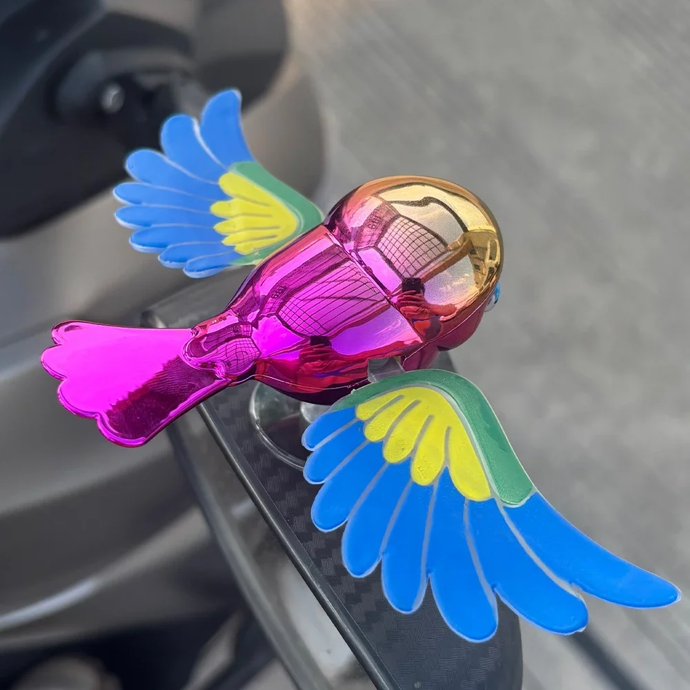 Wind-activated Flapping Wing Bird Car Decoration