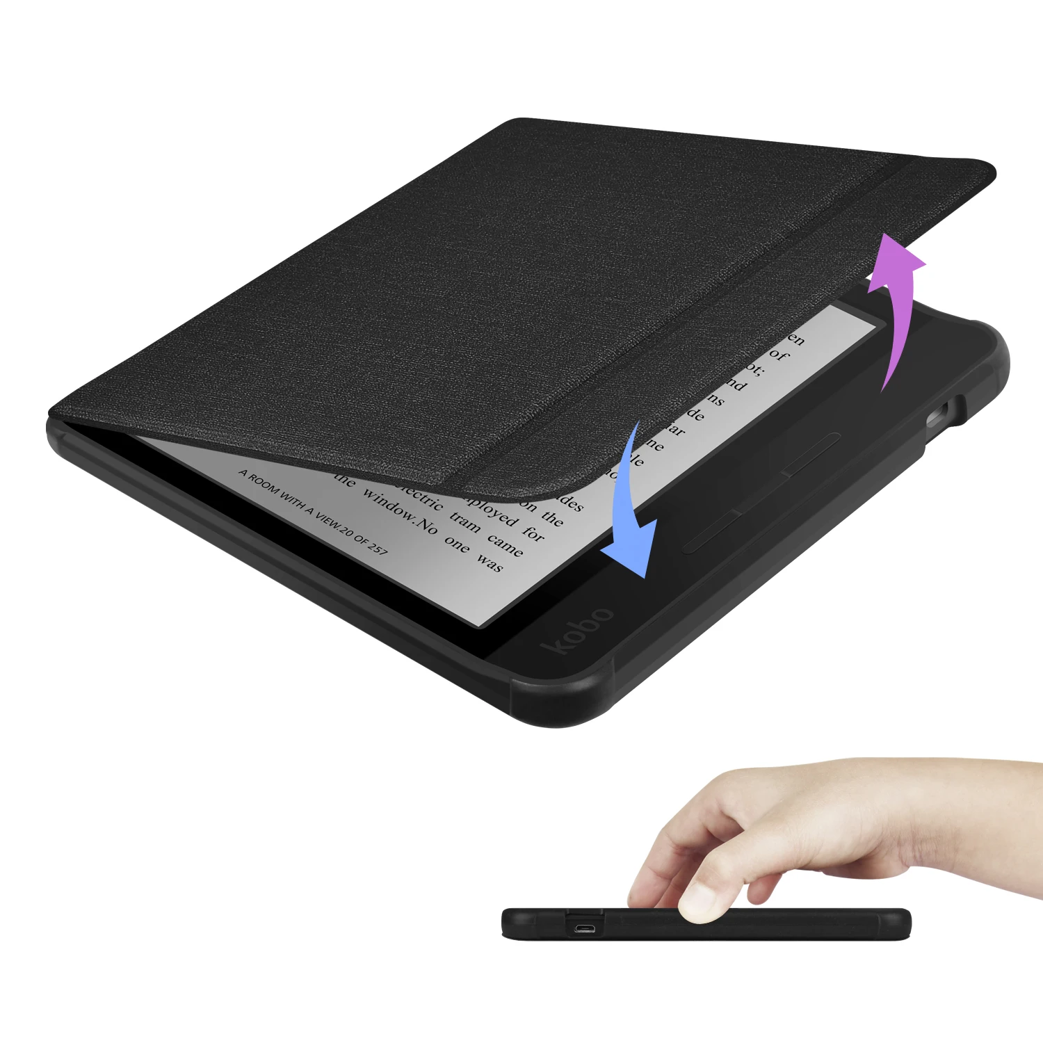 【カバー・シート付】Kobo Libra H2O(ブラック) Amazon.com: Kobo Libra Colour Black eReader with Case Bundle