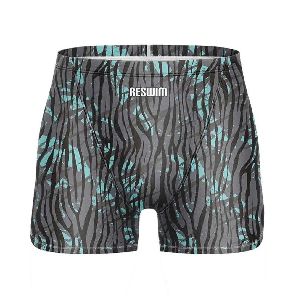 Men's Swim Jammer Swimsuit Shorts Swimming Trunk Swimwear Beach Swim Surfing Sport Pants Briefs Summer Elastic Boxer Shorts