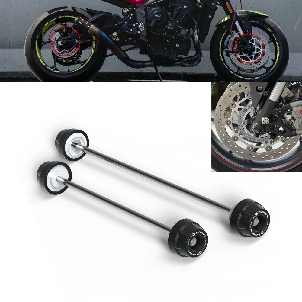 Triumph Daytona 675 675R 13-17 Daytona Moto2 765 20-21 휠 액슬 포크 크래시 슬라이더 오토바이 스탠드 스크류 스윙암 스풀