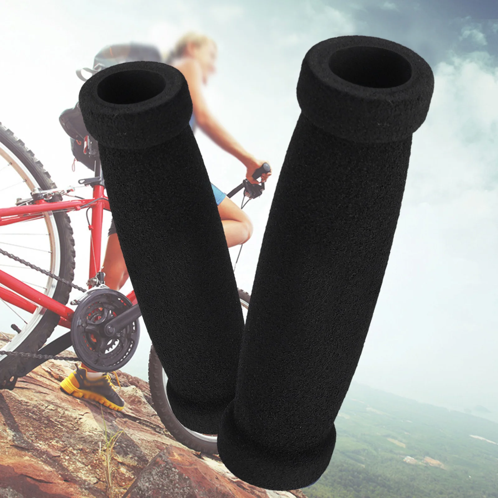 Bike Foam Grip 1 Pair Mountain MTB-Bike Bicycles Cycle Hand Handle Bar Handlebars Grips Sleeve Cover Accessories