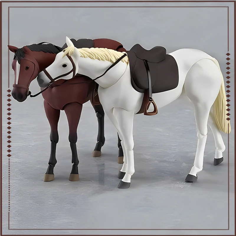 

Figma 246 фигурка лошади из аниме, белая, коричневая лошадь, экшн-фигурки, 16 см, модель, фигурка, кукла, коллекция, орнамент, игрушки, подарок