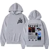 New Rapper Myke Towers Album Cover Graphic Sweatshirt  Vintage Hip Hop Hoodies Unisex Casual Fleece Pullovers Hoodie Streetwear 4