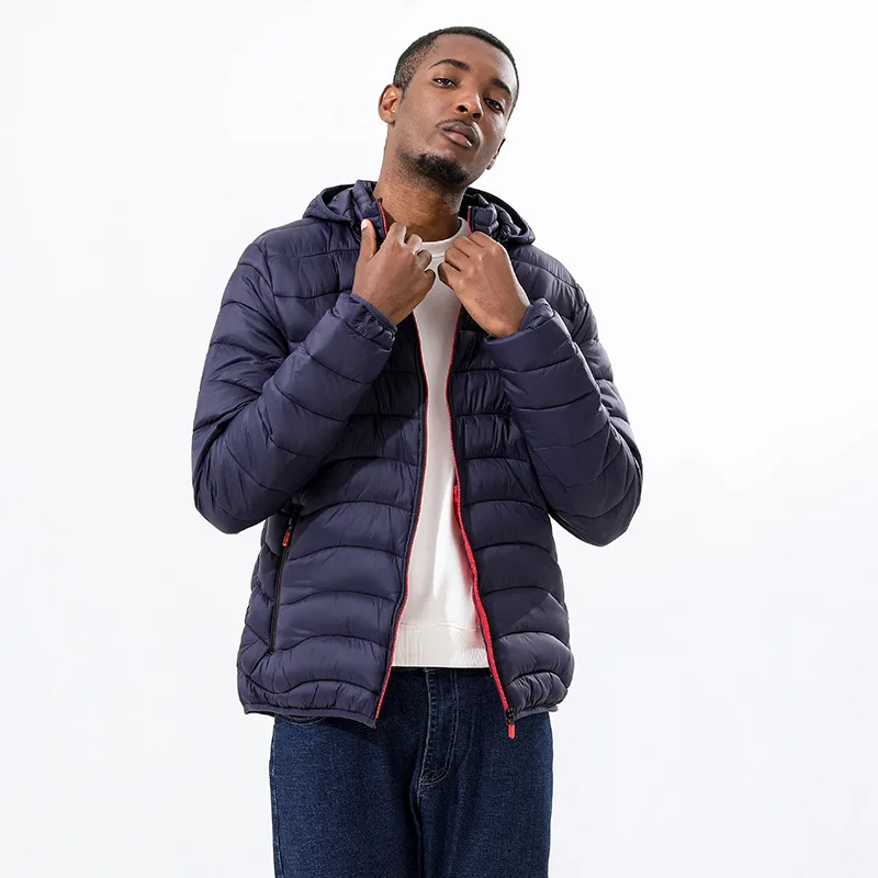 

Мужские модные пуховики с капюшоном, ранние ультралегкие пуховики, портативные пуховики, парки