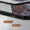 Electric Glass Standing Desk with Touch Control, Dual Motor Height Adjustable Desk with Drawer,Wireless Charging and 3 USB Ports 6