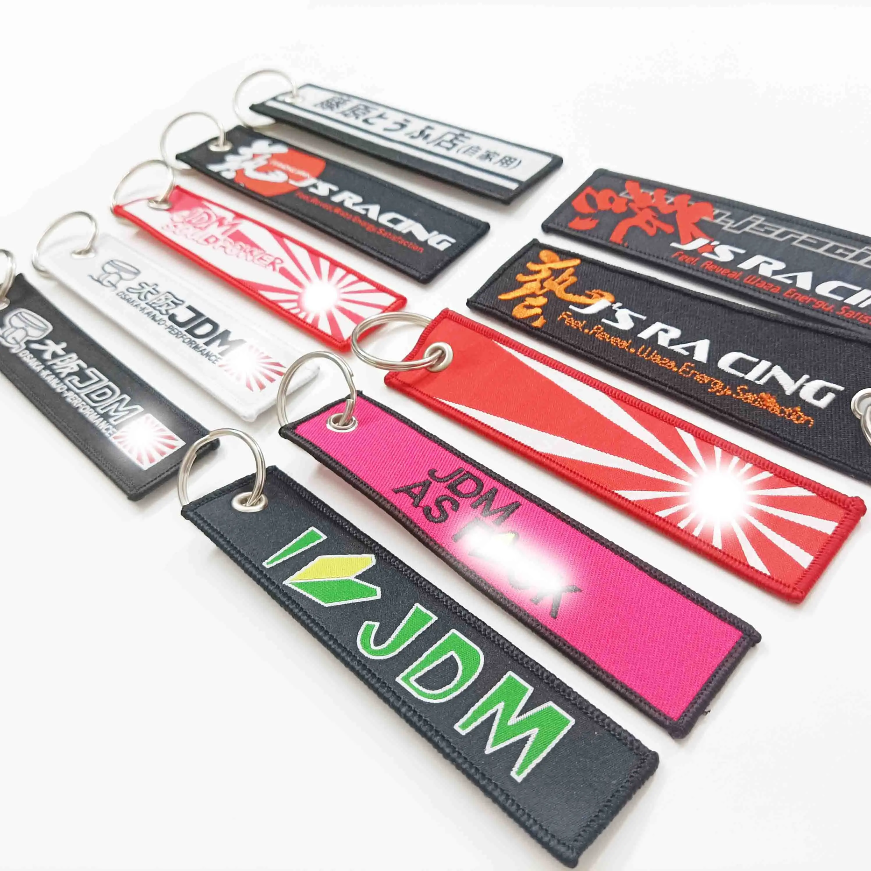 Porte clés de voiture en nylon pour Honda Toyota Nissan Subaru