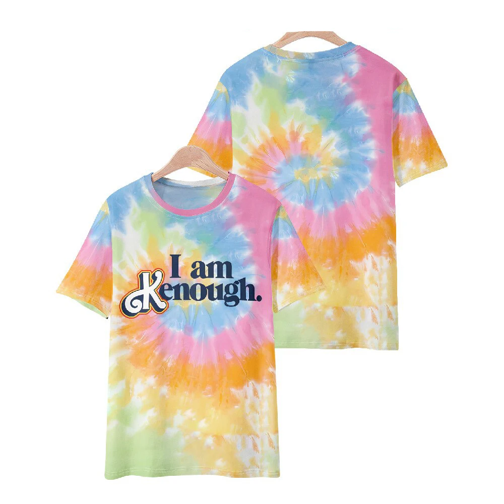 Tie Dye Short Sleeve Casual T Shirt for Men Women Summer