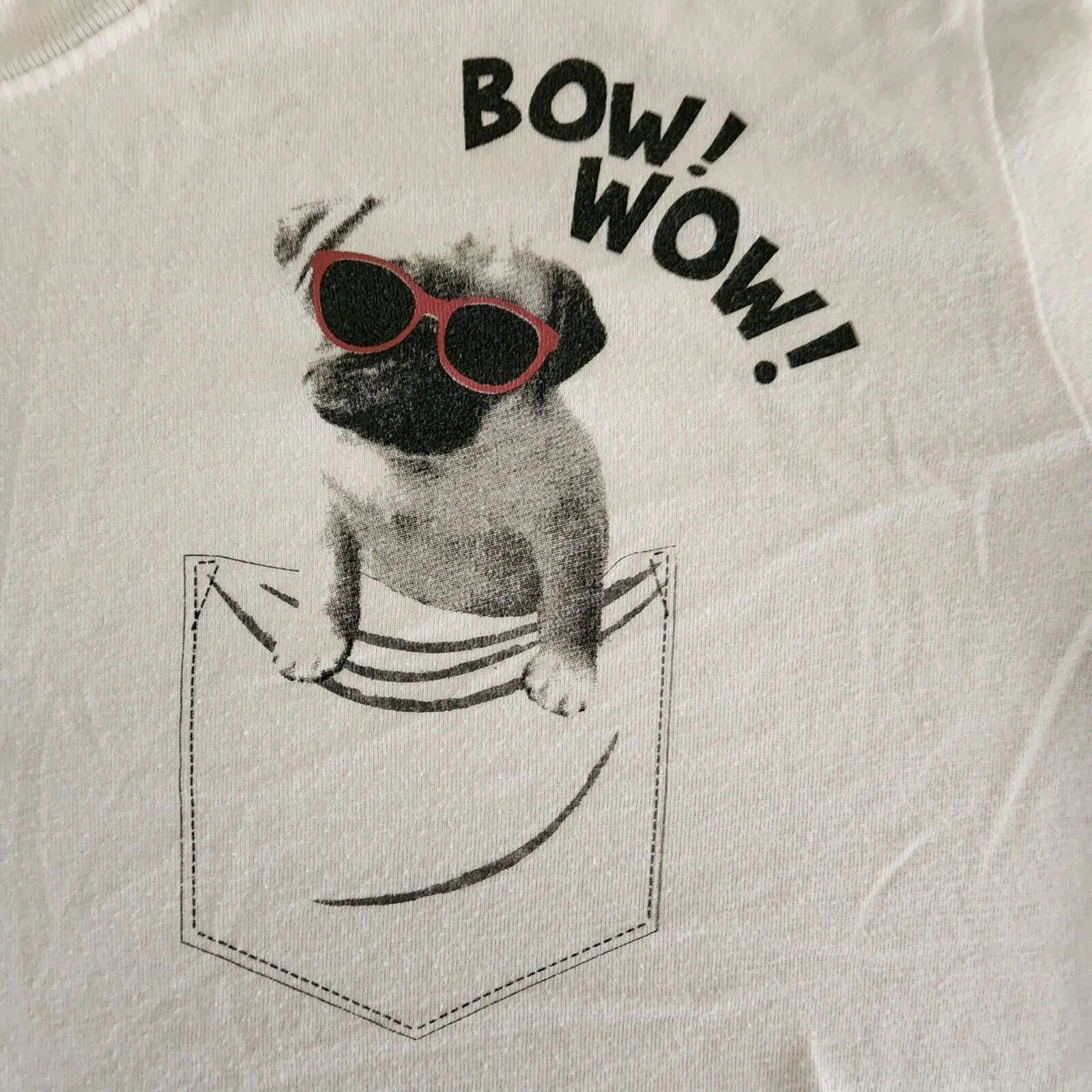 Illumina La Tua Giornata Bow Wow Dog Maglietta Bianca Da Donna L Maniche Lunghe O Corte