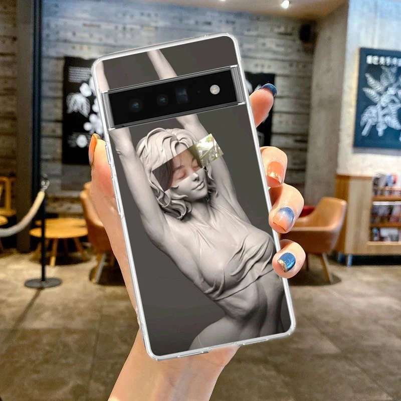 Artistic Aesthetic David Eyes Shockproof Transparent Phone Case