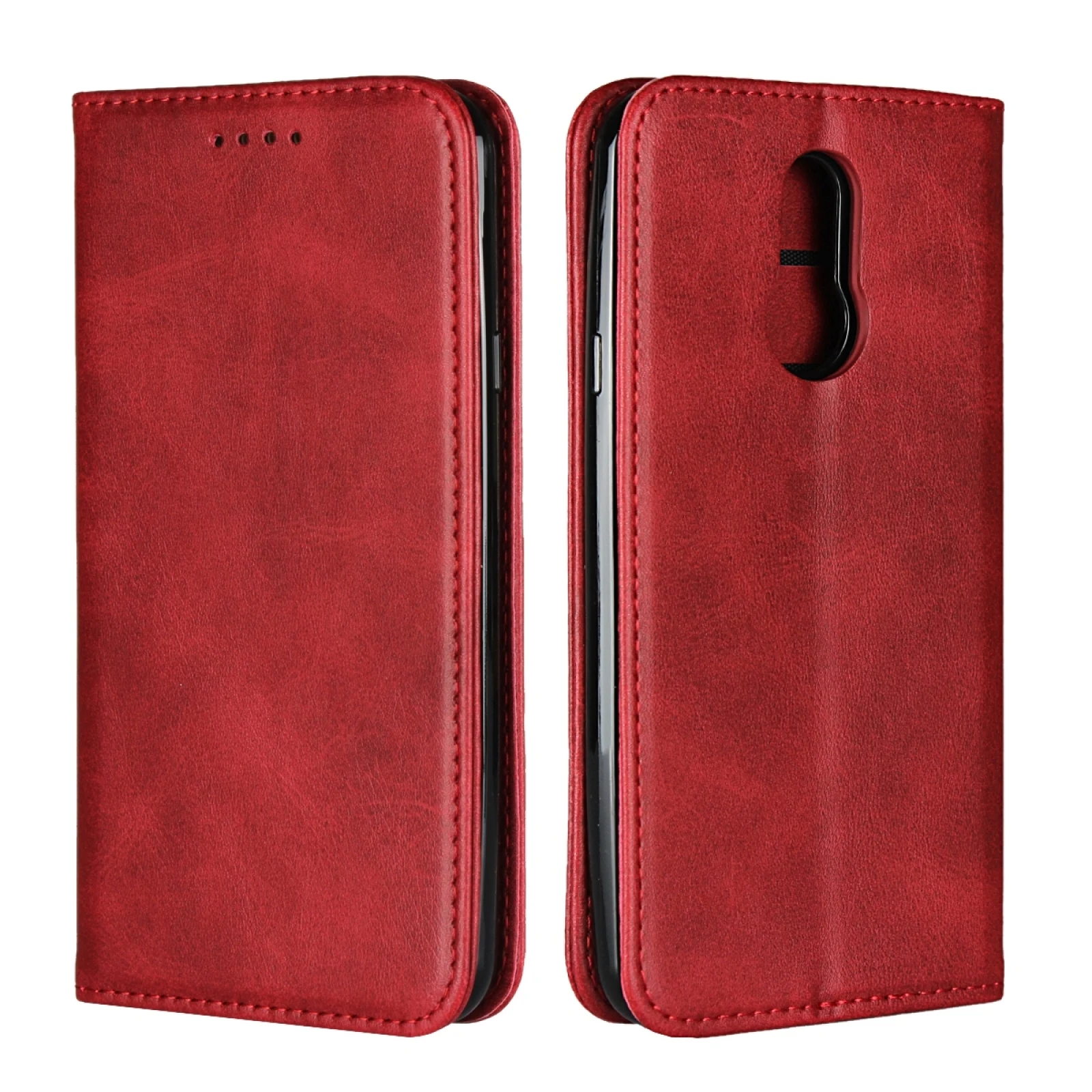 For LG Q7 Calf Texture Magnetic Horizontal Flip Leather Case with Holder & Card Slots & Wallet Phone Case