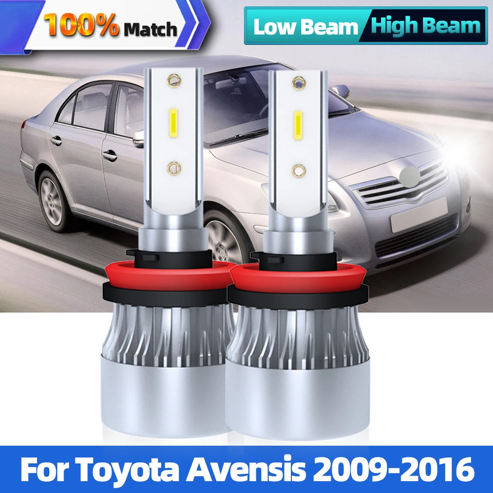 

H11 CSP Chip LED Car Headlight Bulb 90W 12000LM 6000K White 9005 HB3 Canbus Auto Head Lamp For Toyota Avensis 2009-2016