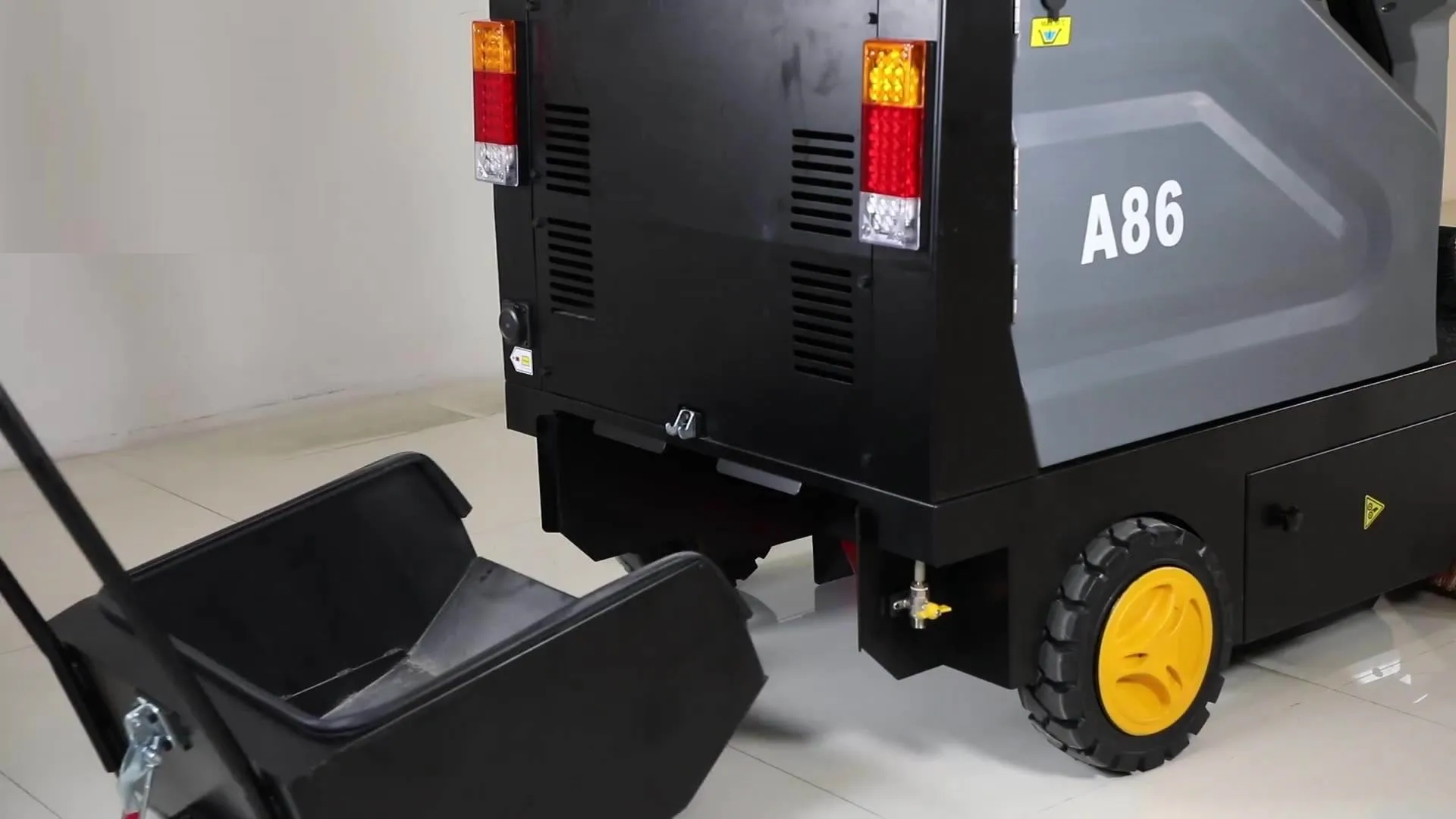 Máquina barredora eléctrica HT1260 para limpieza de suelos de fábrica -  AliExpress