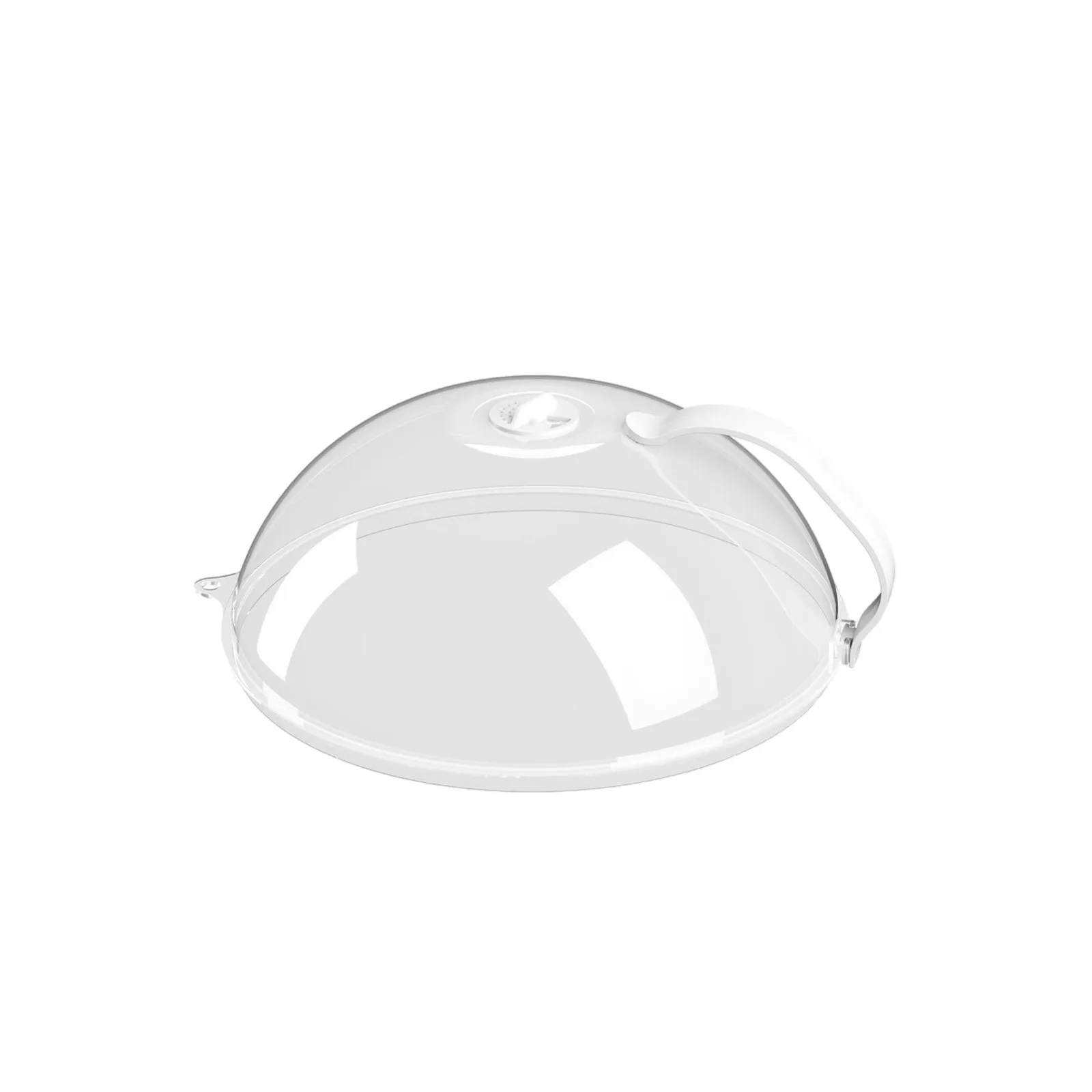 Microwave Food Cover 26x9cm Microwave Plate Cover Transparent Splash-proof with Steam Hole And Handle