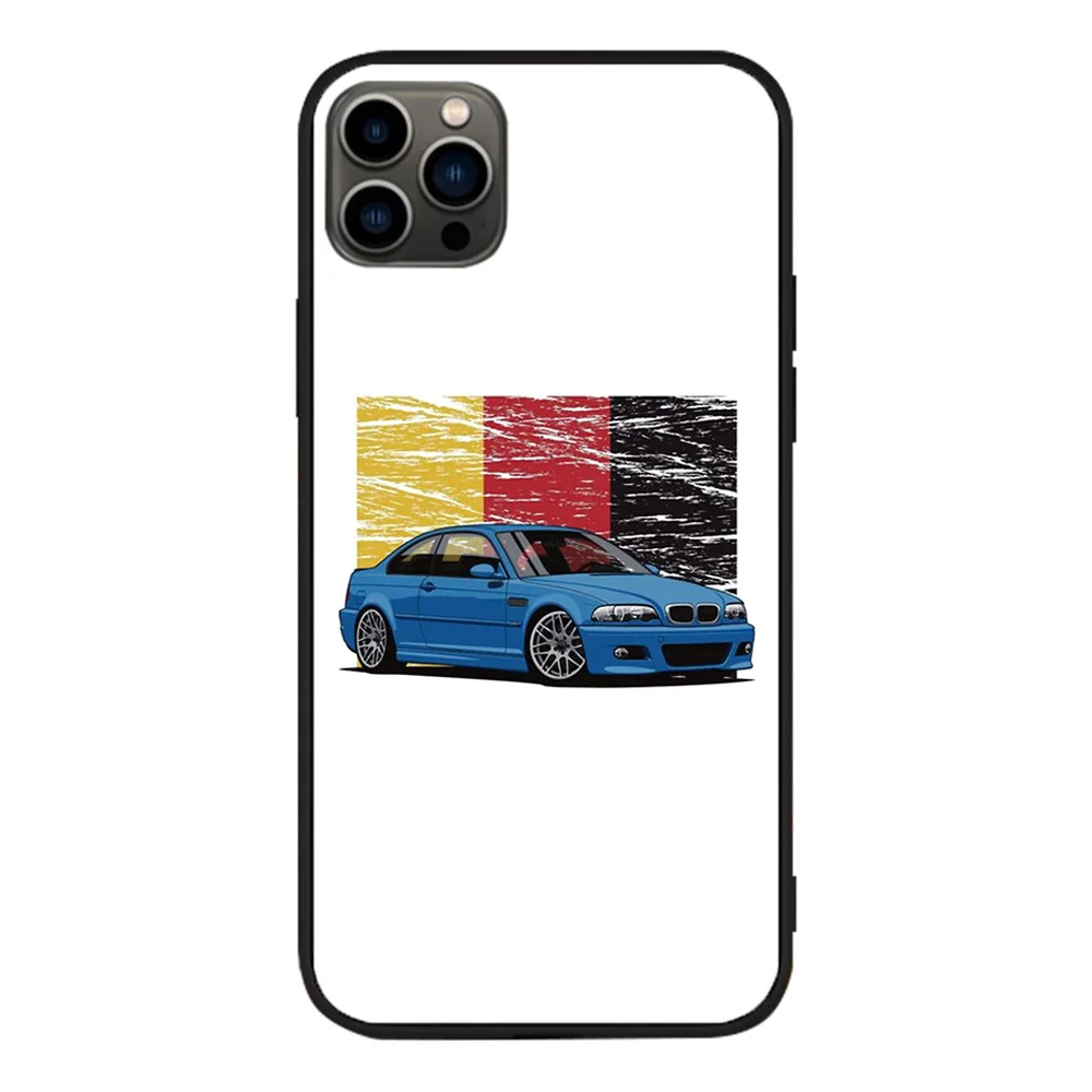 apple iphone 13 pro case For iPhone E36 E46 Soft TPU Border Apple iPhone 13 12 11 Pro Max Mini X XR XS Max 7 8 Plus Non-slip Cover best cases for iphone 13 pro 