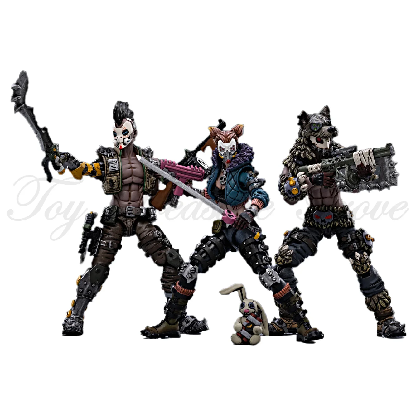  JOYTOY 1/18 Action Figures 4-Inch Dark Source Trio Collection  Solider Figures Military Model (Boyang Feng) : Toys & Games