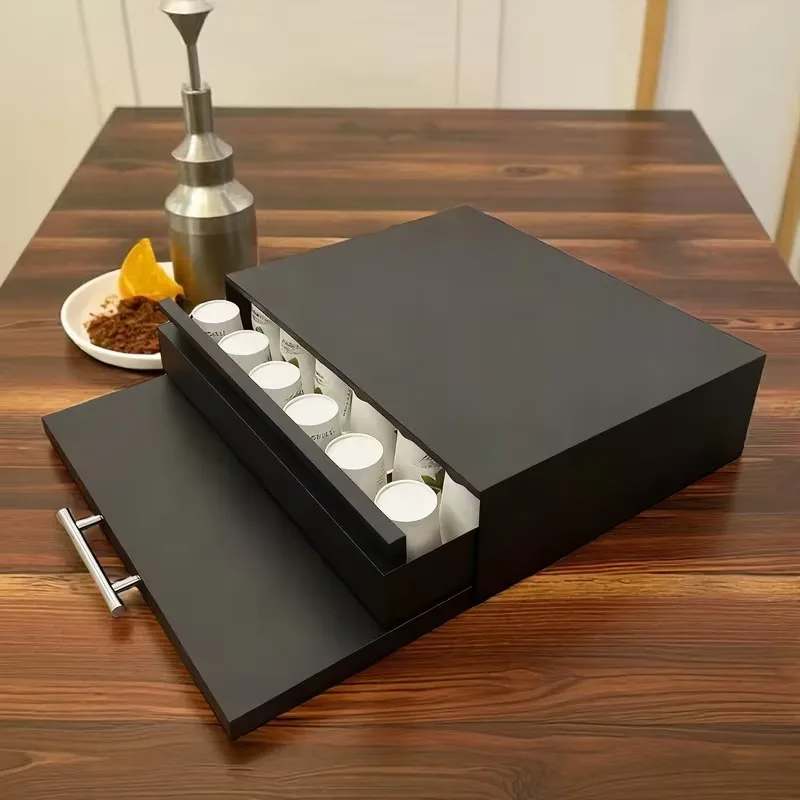 Kitchen Storage Rack Drawer Type for Microwave Ovens Coffee Machines Ovens - Countertop Organizer Holder Shelf for Kitchen