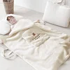 Flannel Baby Blanket Coral Fleece Stroller Cover Cute Bear Winter Windproof Kids Blankets Infant Nap Warm Quilt Swaddle Wrap 4