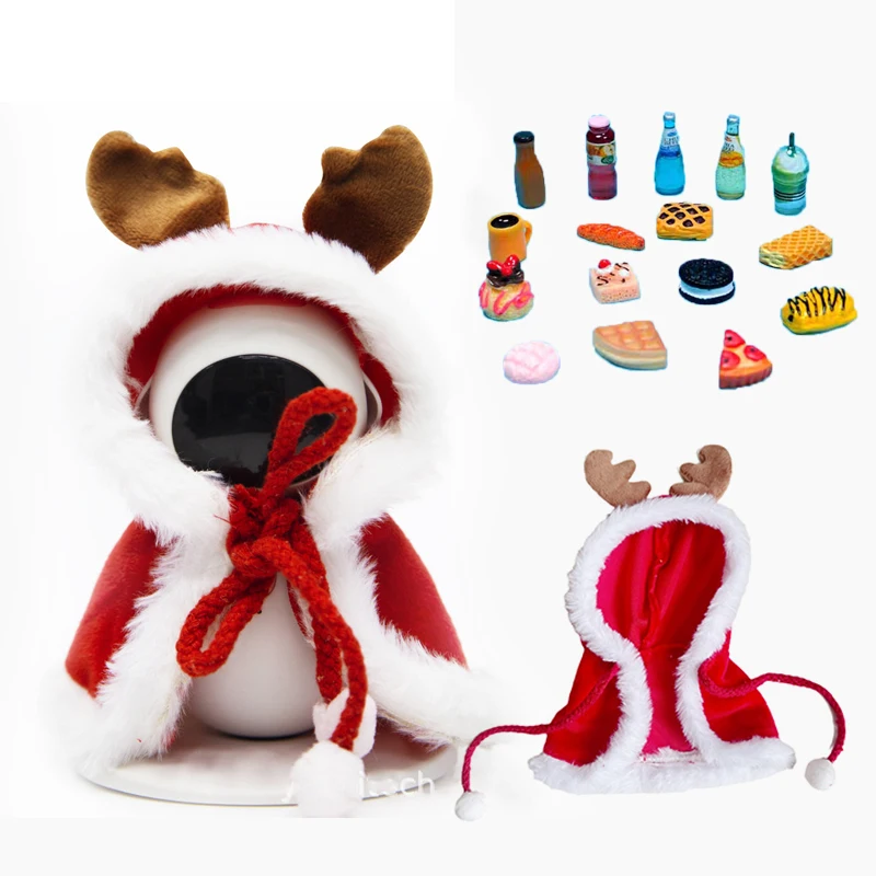 Clothes and Mini Toy Santa Hat 1PC Clothes 20PCS for Eilik Robot small animal clothes pet headgear
