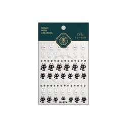 Charming 5D Jelly Bunny & Kitten Nail Art Stickers - Cute Cartoon Reliefs Manicure Decals (M - 974)