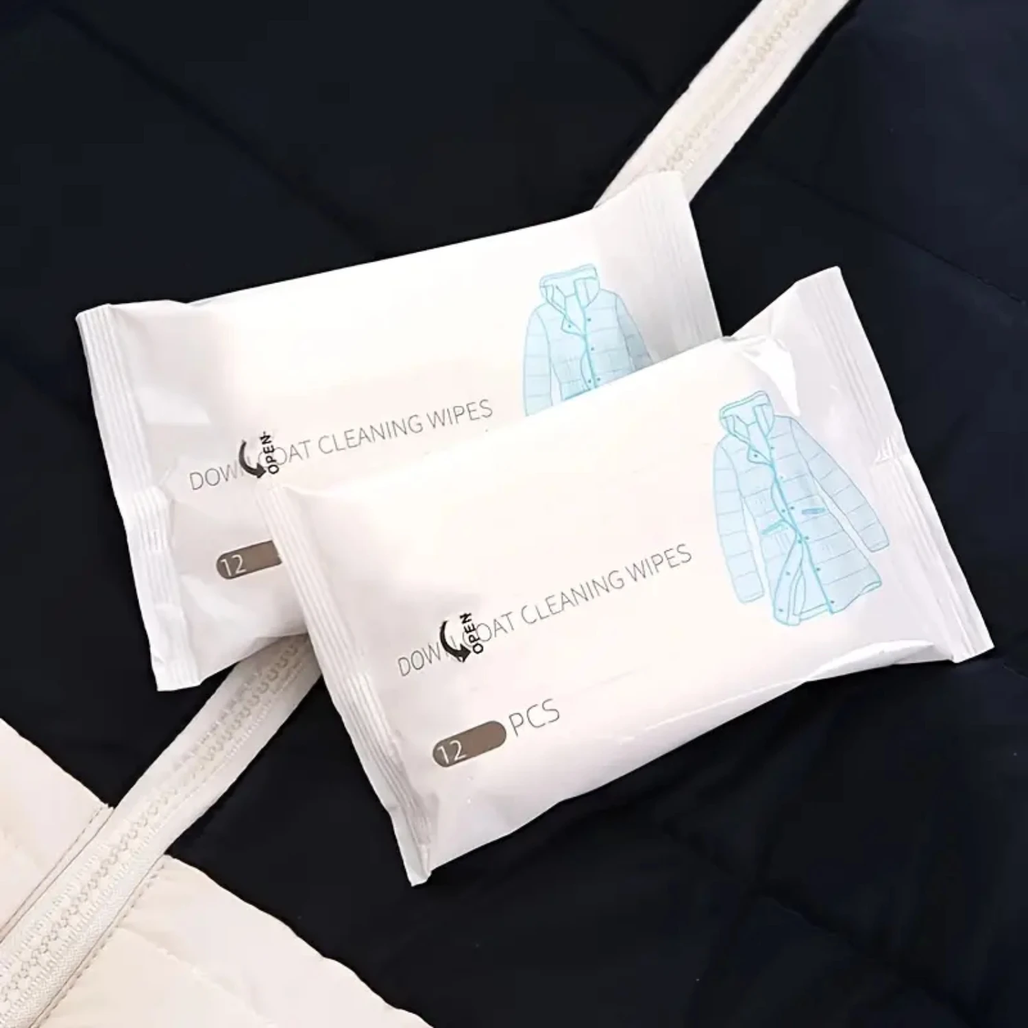 Pack of 5 Disposable Fast Portable Detergent Towels for Down Coats and Jackets