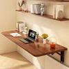 Wall foldable desk wall mounted Folding desk against the wall study Table Home wall hanging computer desk balcony wall bar table 1