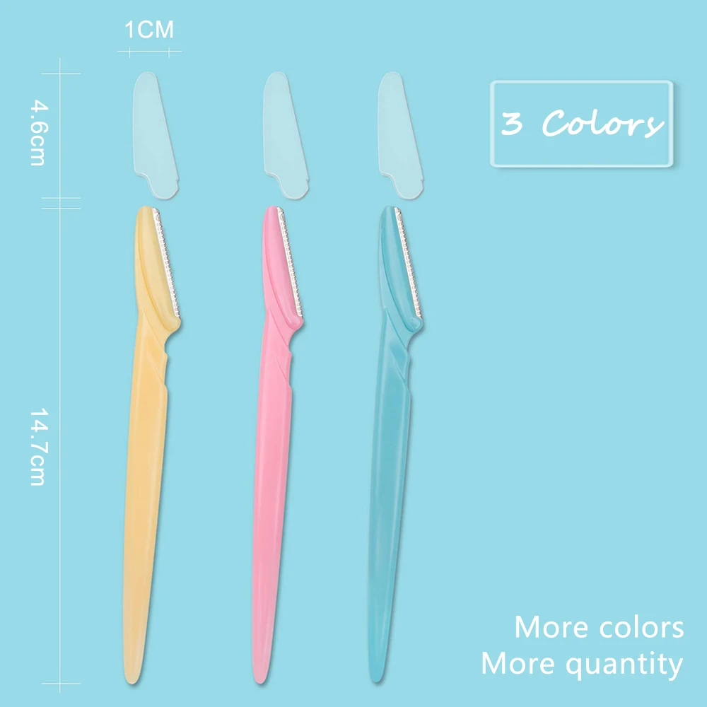 10/20/50/100Pcs Eyebrow Trimmer Eyebrow Razor Women Face Razor Hair Remover Blades Shaver Sharp Portable Makeup Tool Accessories 4
