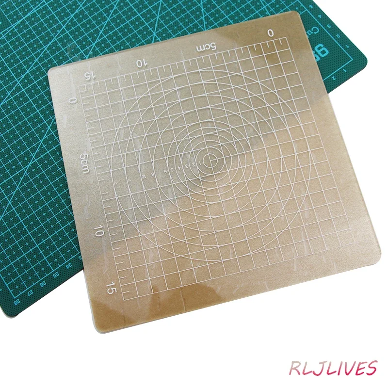 Square Transparent Acrylic Template Polymer Clay Mud Plate Stamper Pressure Mat Plate Tools DIY Rolling Mud Stick Tool polymer clay tools clay sculpting tools clay craft tool