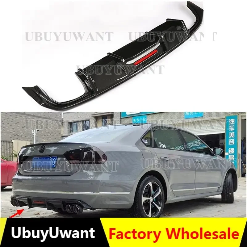 

Для Volkswagen Passat B7 2012-2016 ABS черный Задний бампер для багажника фотозащита автомобильный Стайлинг