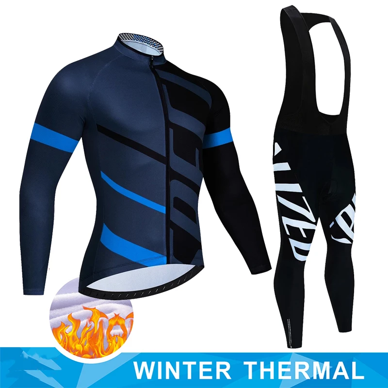 Pro team winter Cycling Jersey Set Bicycle Sportwear Suit MTB Uniform Ropa Ciclismo Road Bike Clothing Bicicleta Long Bib Pants